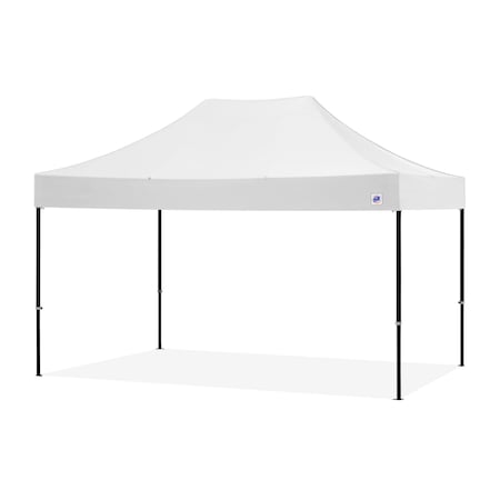 E-Z Up TAA Compliant Endeavor Shelter, 10' W x 15' L, Black Aluminum Frame, White Vented Top END3ABK15VTKMCWH